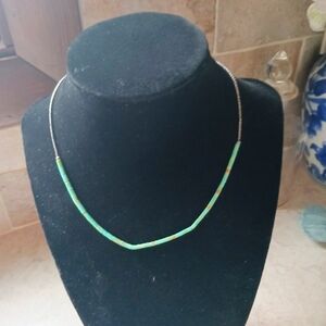 Turquoise bead necklace